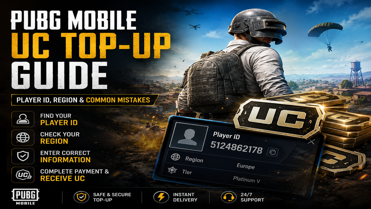 PUBG Mobile UC Top-Up Guide: Player ID, Region and Common Mistakes